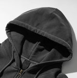 Public Pigment Hood Zip-Up Vest