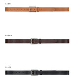 Mono leather belt