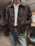 Shane Curved Leather Jacket