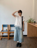 Karuko see-through frill layered short sleeve tee