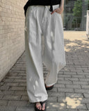 Baul Cotton Pintuck Wide Pants