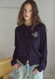 Butterfly Crop Knit Cardigan