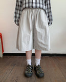 [unisex] Ilkoro Snap Button Nylon Banding Bermuda Pants
