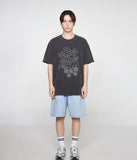 Flower Bouquet Drawing Pigment Short Sleeve Tee