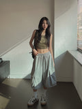 Bird Vintage Ribbed Halter Sleeveless