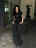Vintage Washing Wide Pants Sagging ver.