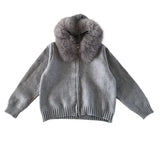 Blooming knit jacket