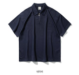 Wide Collar Short Sleeve T-shirt