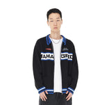 RACING ZIP-UP KNIT CARDIGAN