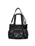 Pin Zipper Ring Pocket Shoulder Bag