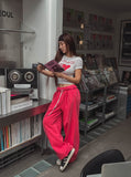 pigment line wide banding pants