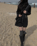 [A/M] Toby Denim Shirt Mini One Piece