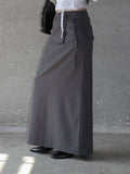 Reme Wrap Belt Layered Skirt