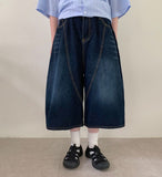 Inferred Summer Printing Denim Bermuda Pants
