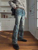 Nudie Washing Flare Denim Pants