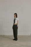 TIE CROP HALF SHIRT