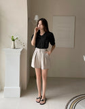 Aurora Frill Puff Blouse