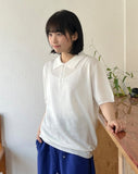 [unisex] Tomme Collar Over Short Sleeve Knit