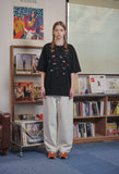 Dino Stitch Embroidered Short Sleeve Tee