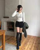 Forte Line Studded Cotton Shorts