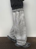 Snap Wide Dirty White Denim