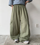 [unisex] Bavens Nylon Cargo Wide Pants