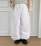 Gibyu Basic Cotton Wide Pants