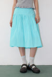 POP BUTTON MIDI SKIRT