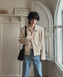 Knittle move linen blouson jacket