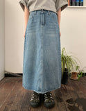 Beamtrue Summer Denim Long Skirt