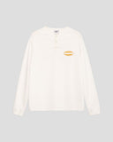 No.029 EMBROIDERED HENLEY LONG SLEEVE