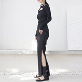 Sage Cutout Strap T-shirt