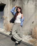 Oz Dyeing Washed Cargo Pants