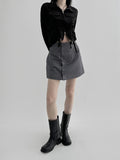 Enper button wrap miniskirt