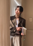 Lens Button Crop Blazer