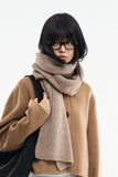 Soft ribbed knit muffler