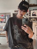 Velod Crop Printing Short Sleeve Tee