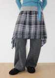 OVERLAP CHECK SKIRT