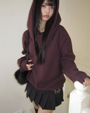 Haun Off-Shoulder Hood Sweatshirt