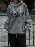 New York Cotton Over Hoodie