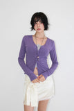 (summer ver.) TWIST BUTTON CARDIGAN