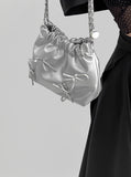 Godine Ribbon Chain Shoulder Bag