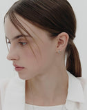 Precise Silver (W) One-Touch Earrings S