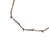 Vintage Knot Silver Beads Necklace