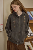 [2-WAY] Navajo Pigment Hood Zip-Up