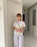 Gark Flower Nylon Sleeveless Blouse