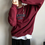 Mali Dark Red Lettering Sweatshirt