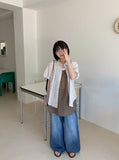 Cubibi Roll-up Stripe Over Shirt
