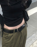 Sido Black Double Belt