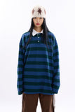 Moab over stripe collar T-shirt